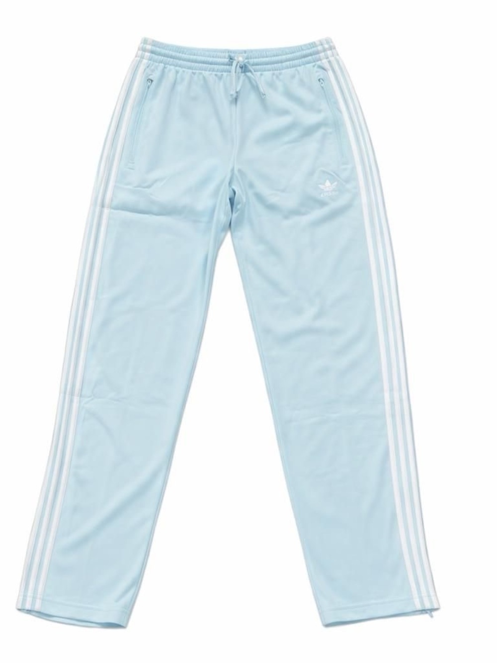 adidas Powder Blue Firebird Track Pants with White Stripes